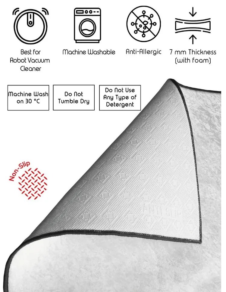 Szare/w kolorze złota dywaniki łazienkowe zestaw 2 szt. 60x100 cm CT – Foutastic