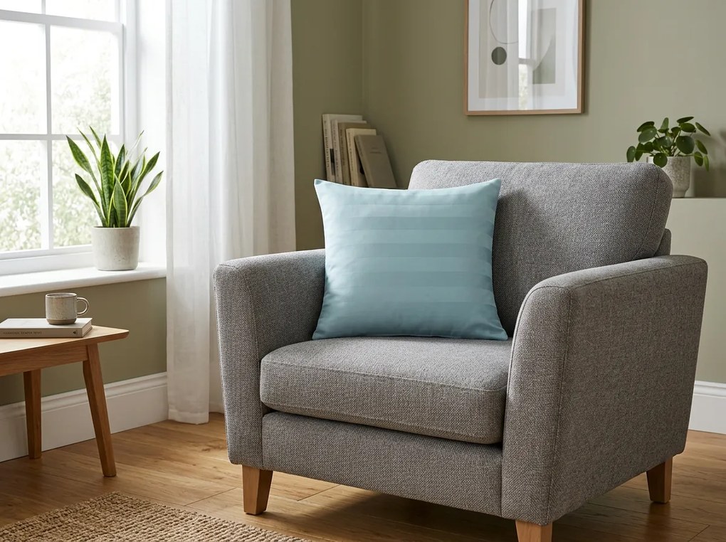 Poszewka na poduszkę z mikrofibry JASMINE 45x45 cm, miętowy