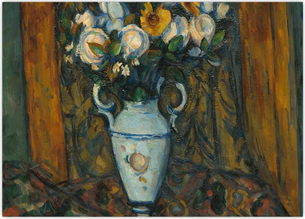 Obraz - Paul Cézanne, Vase of Flowers, reprodukcje (70x50 cm)