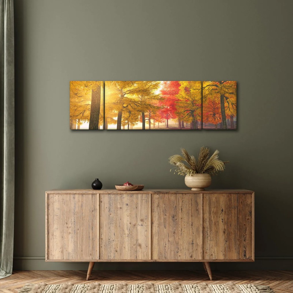 Obraz jesiennych drzew (170x50 cm)