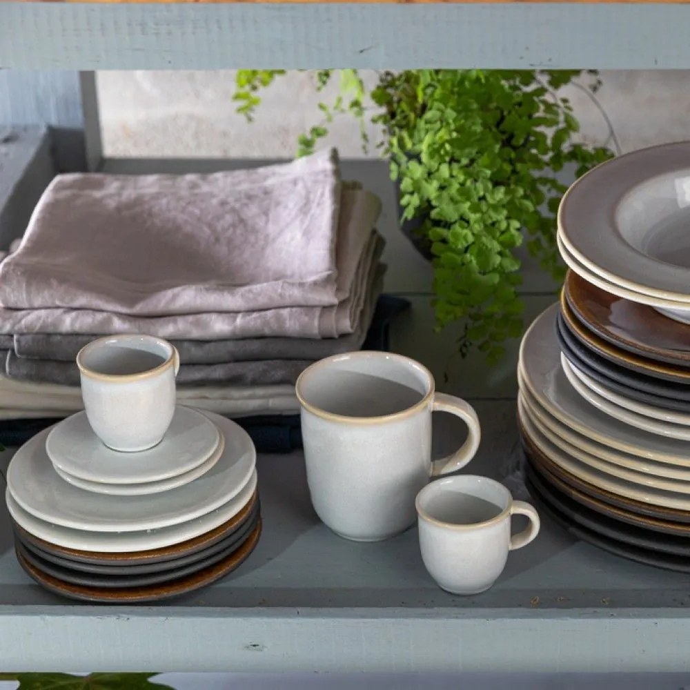 Biały kamionkowy spodek do filiżanki espresso Costa Nova Roda, ⌀ 11 cm