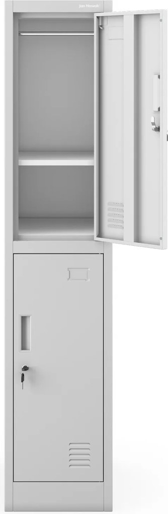 Szafka socjalna ubraniowa BHP szara: IGOREK 1 Plus