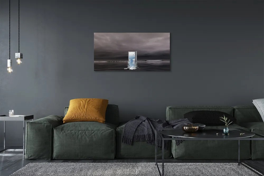 Obraz na płótnie Drzwi na Granicy Morza i Nieba