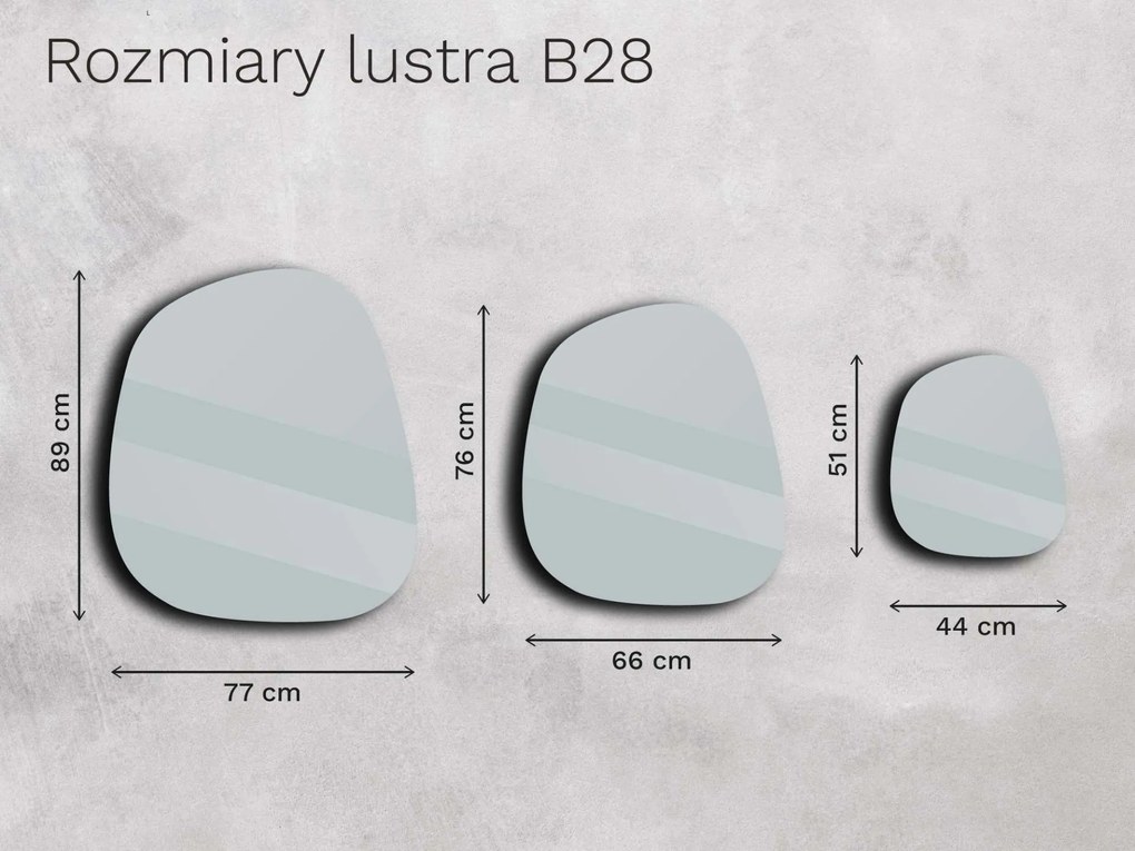 Lustro brązowe Base B28