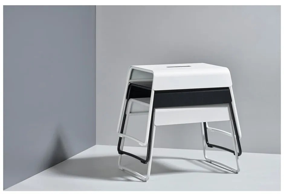 Biały stołek A-Stool – Zone