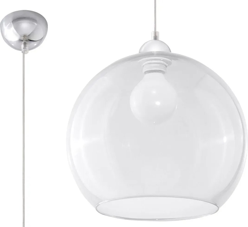 Loftowa lampa wisząca kula K0-W79