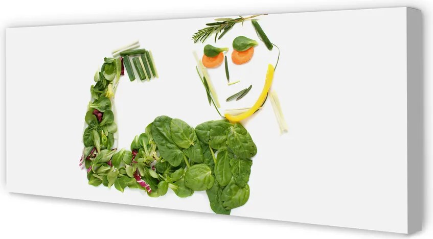 Fotoobraz na płótnie Artystyczna Rzeźba Warzywna