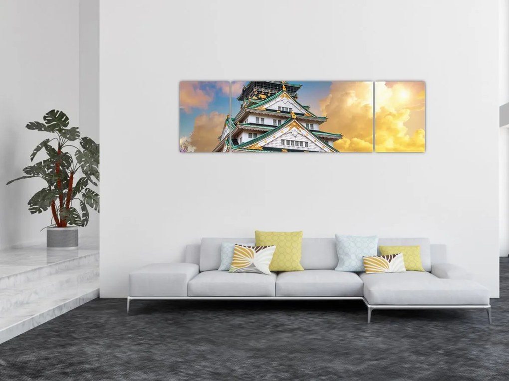 Obraz - Zamek Osaka (170x50 cm)