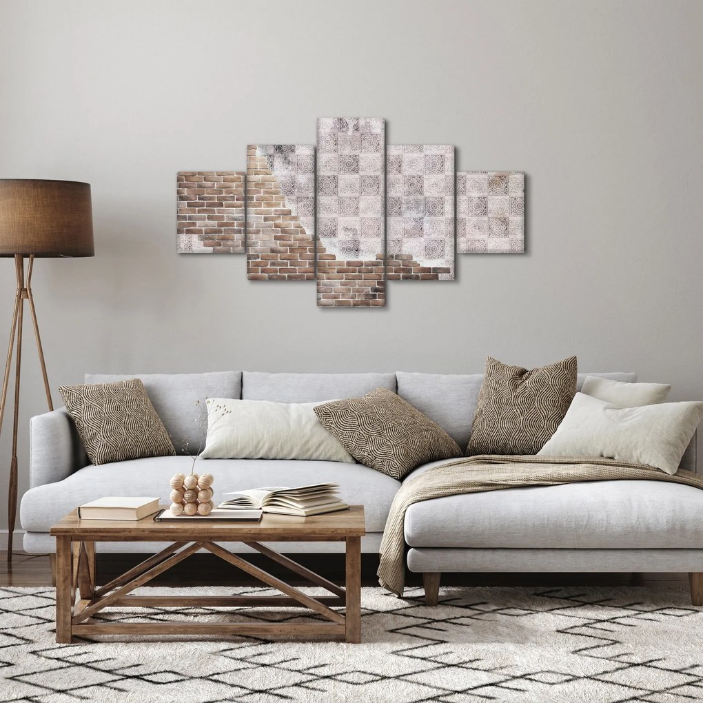 Obraz - Ceglana ściana (125x70 cm)