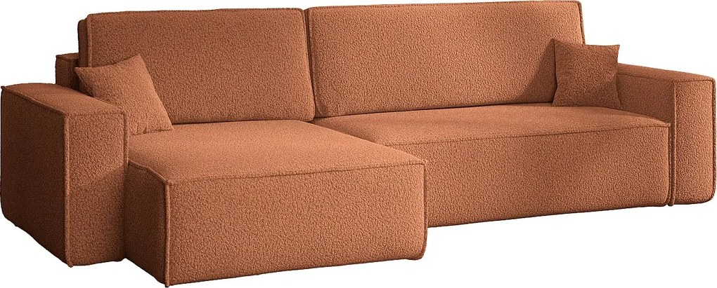 Narożnik Karl XL tkanina Quelle 54 cegła