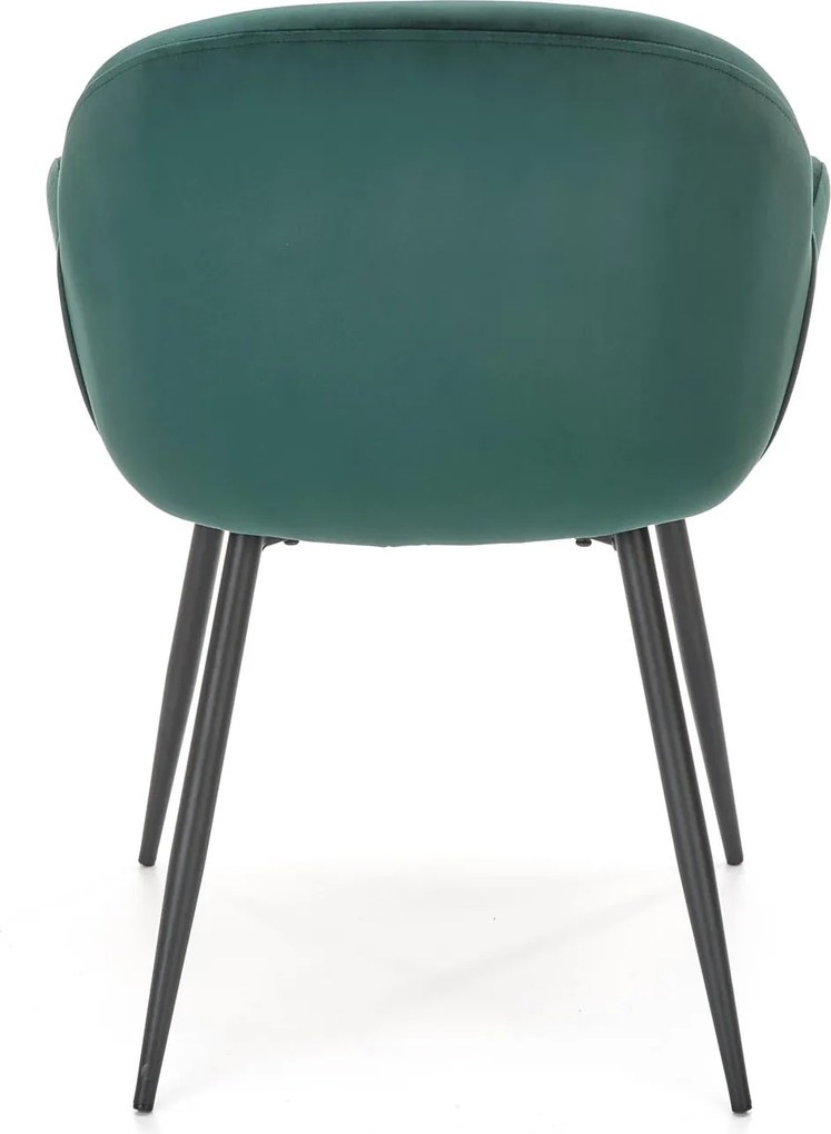 Aksamitny fotel do jadalni K480