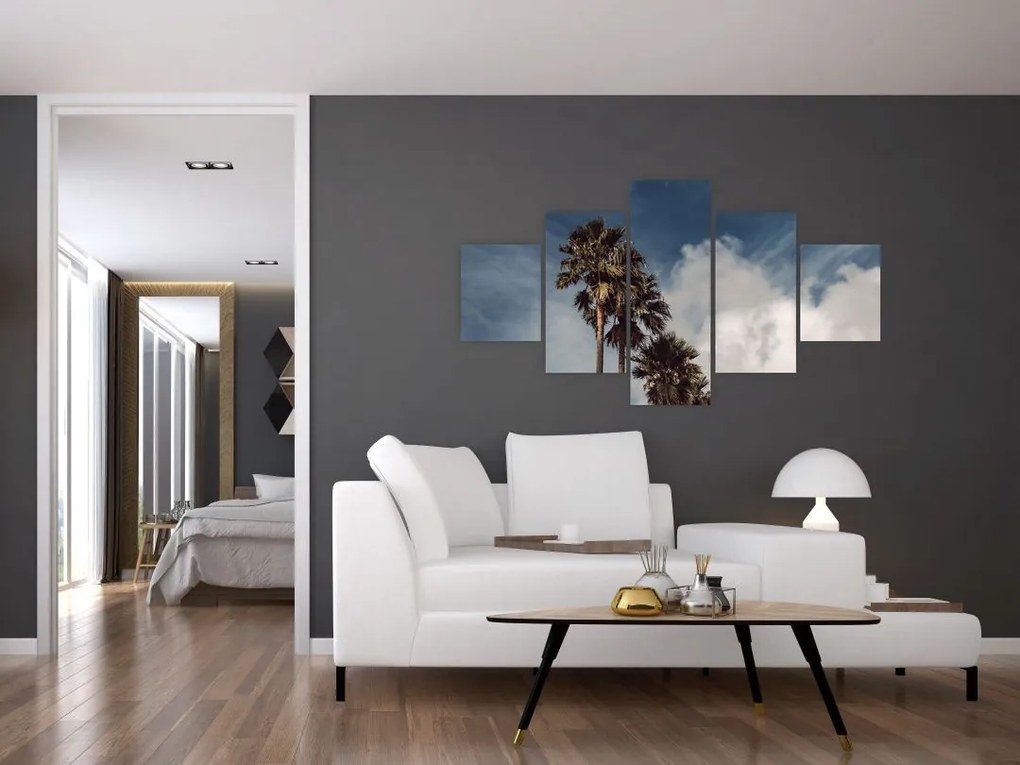 Obraz - Palmowy dramat (125x70 cm)