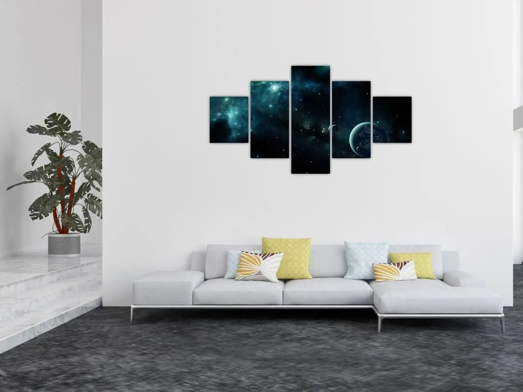 Obraz - Życie w kosmosie (125x70 cm)