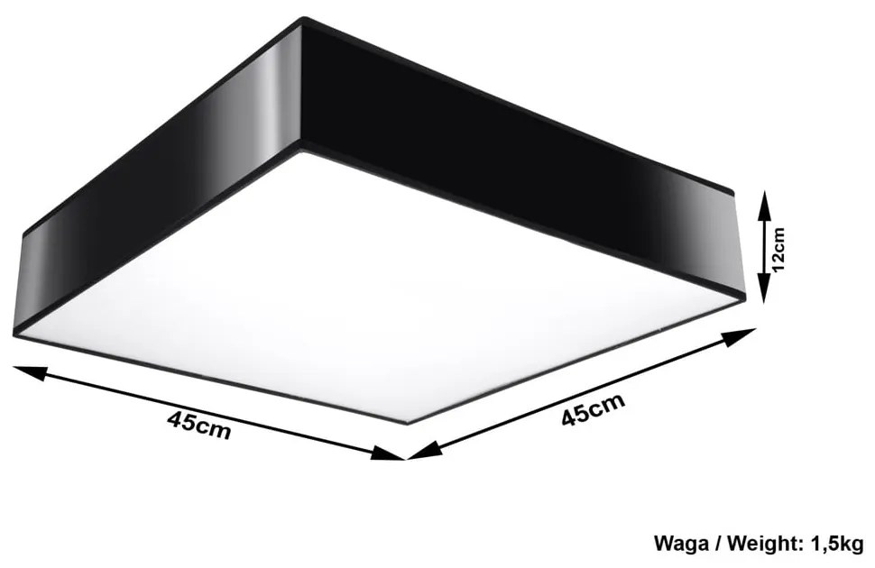 Czarna lampa sufitowa Sollux Mitra Ceiling 45