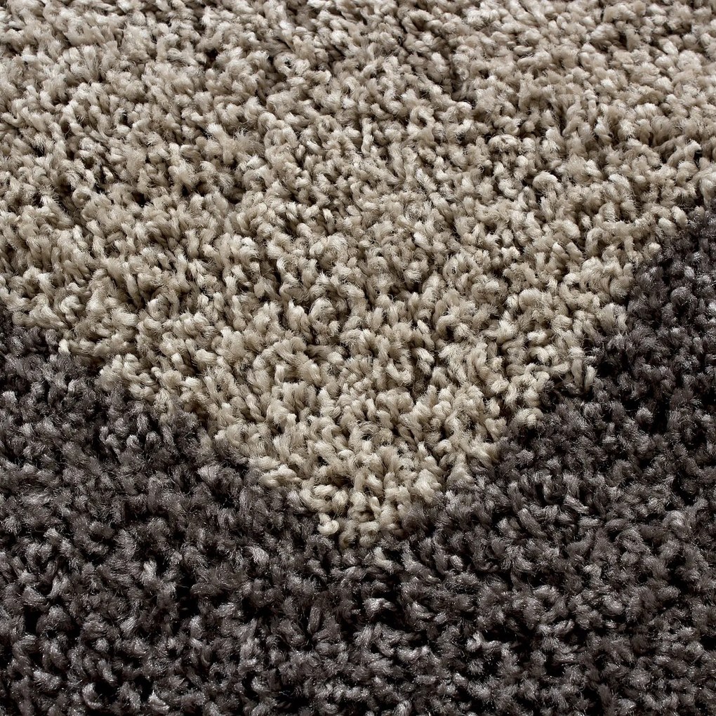 Dywan shaggy Life brązowo-beżowy 200 cm x 290 cm