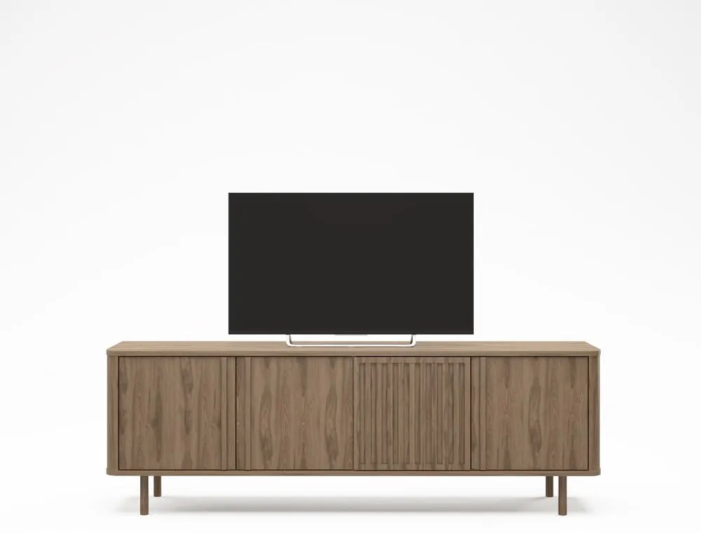 Szafka pod TV w dekorze dębu w naturalnym kolorze 180x60,5x35 cm Salma – Marckeric