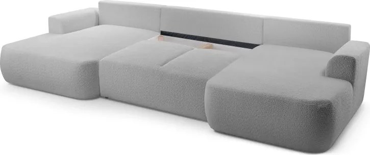 Narożnik VELO XL wolnostojący układ U z funkcją spania w tkaninie Coral 75 DomoHome