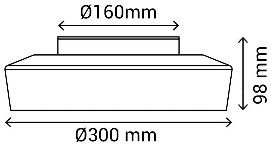 Biała lampa sufitowa SULION Nilo, ø 30 cm