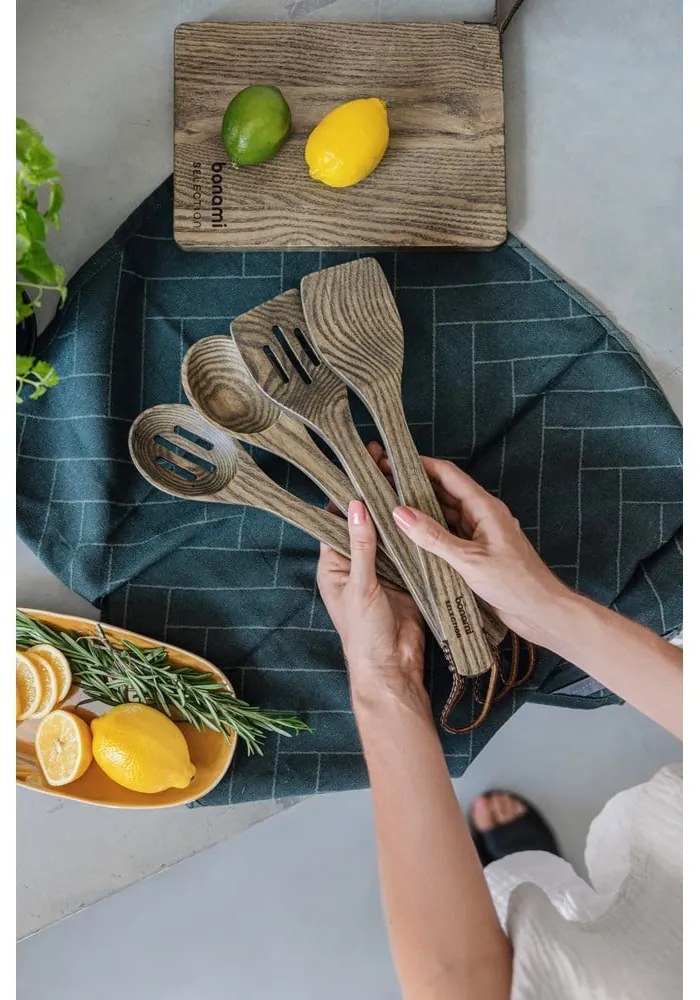 Drewniany zestaw przyborów kuchennych 4 szt. – Bonami Selection