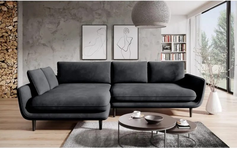 Narożnik SOLANO funkcja spania pojemnik poduszki WERSAL