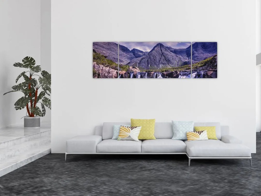 Obraz wodospadów (170x50 cm)