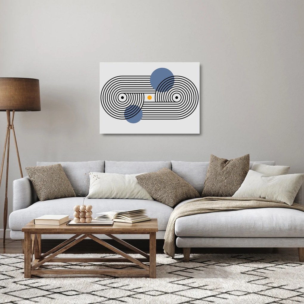 Obraz na szkle - Minimalistyczna abstrakcja N⁰3 (70x50 cm)