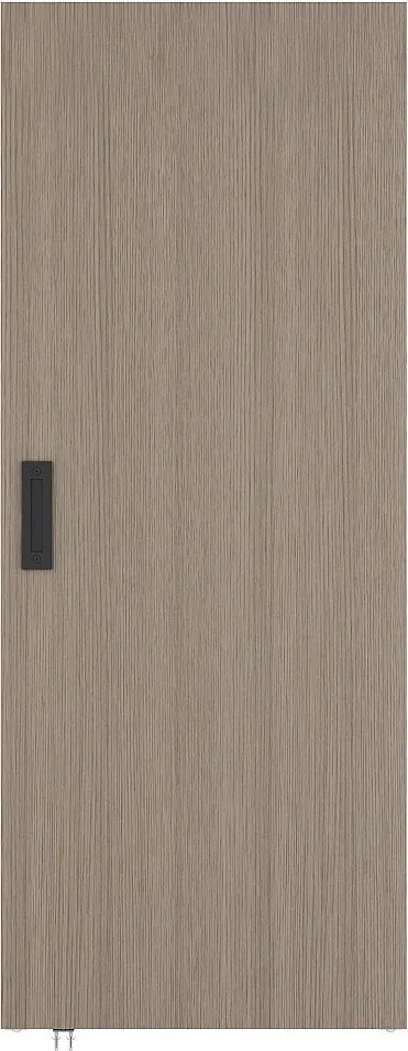 Drzwi przesuwne z drewna i MDF z niewidoczną szyną - Jasny dąb - 83 x 210 cm - BOCAZI