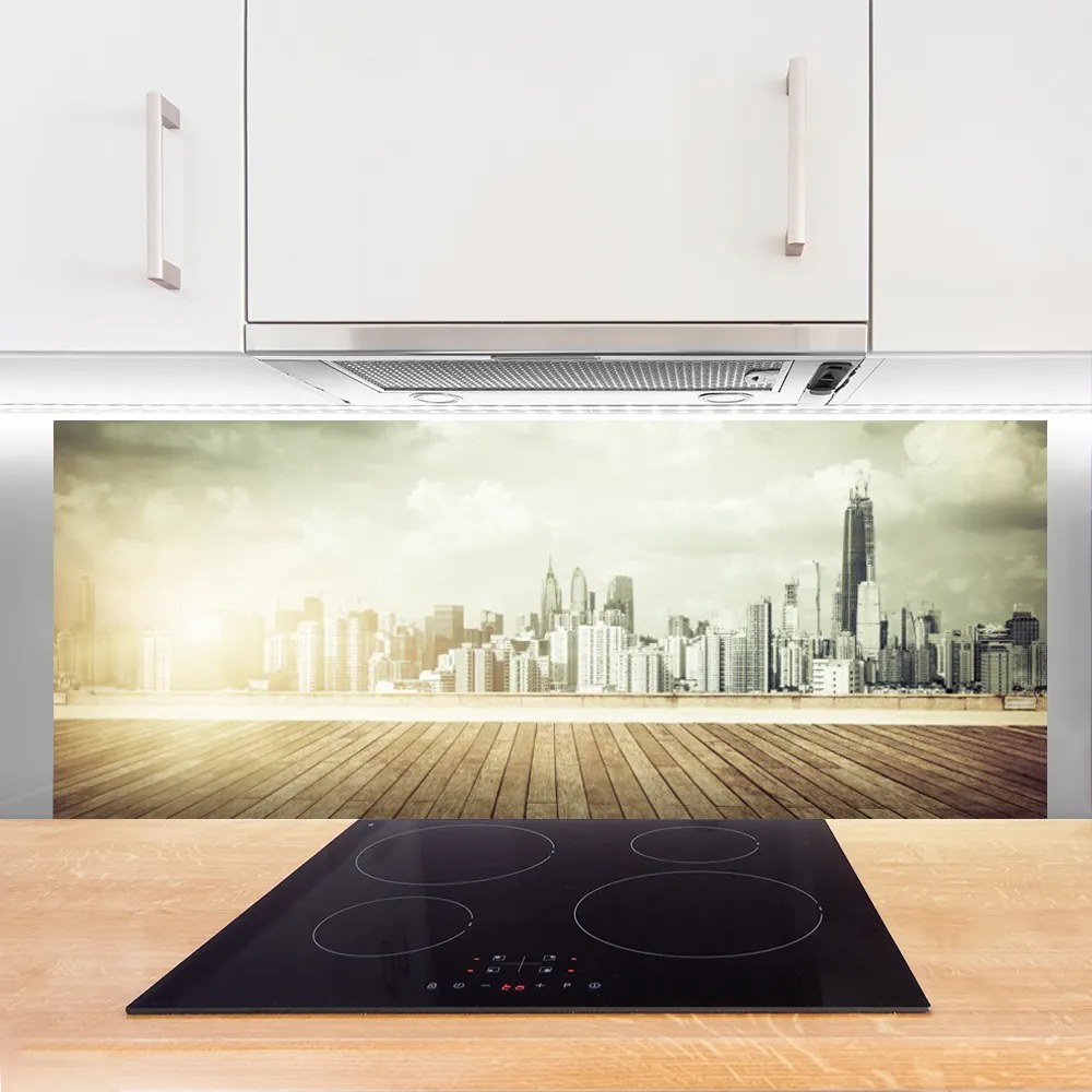 Panel Szklany Potęga Nowojorskich Drapaczy Chmur