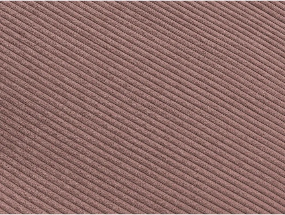 Różowa sztruksowa sofa 250 cm Belair – Bobochic Paris