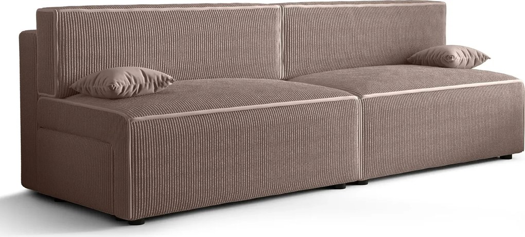 Beżowa rozkładana sofa R6-T85