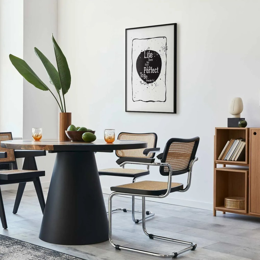 Plakat Life 40x60 cm z ramą czarną z marginesem ARTGEIST B