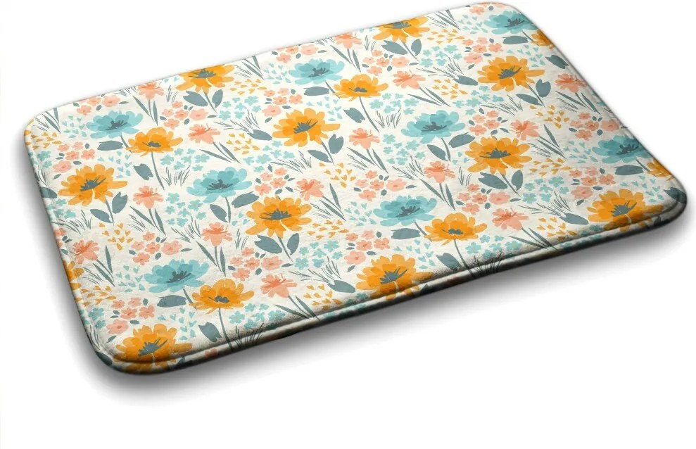 Dywanik łazienkowy Dywanik łazienkowy Kwiatowy wzór