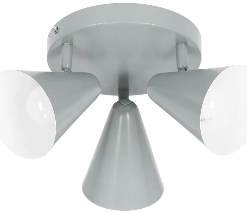 Niebieska lampa sufitowa z metalowym kloszem 34x34 cm Amor – Candellux Lighting