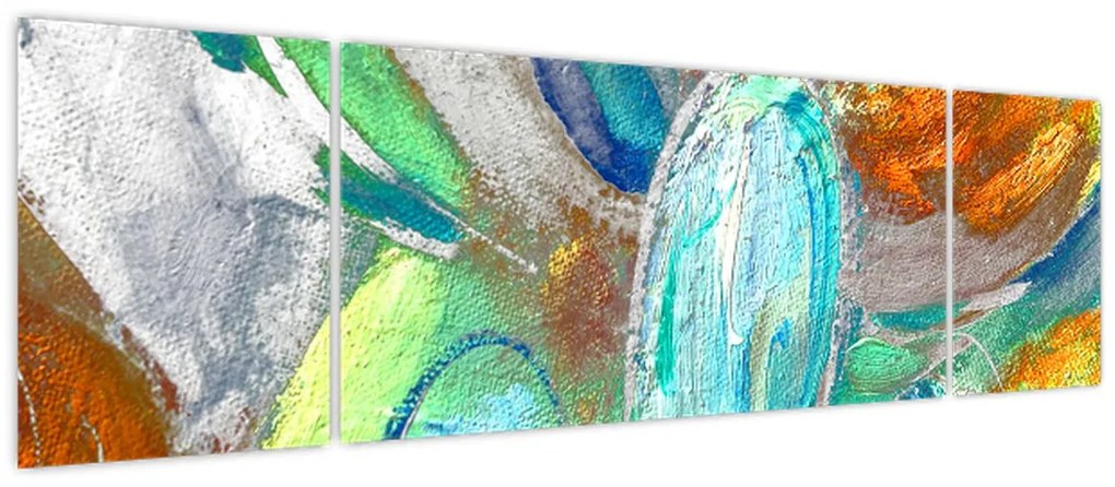 Obraz - Kolorowa abstrakcja (170x50 cm)