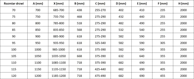 Mexen Mist-H drzwi prysznicowe uchylne lewe 80 cm, transparent, złote szczotkowane - 8A5-080-000-55-00-L