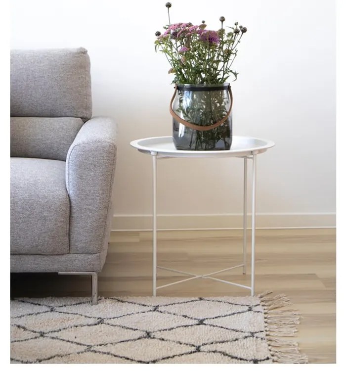 Metalowy okrągły stolik ø 47 cm Bastia – House Nordic