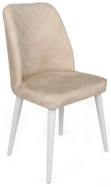 Zestaw krzeseł do jadalni Dallas Beige and White,4 szt.