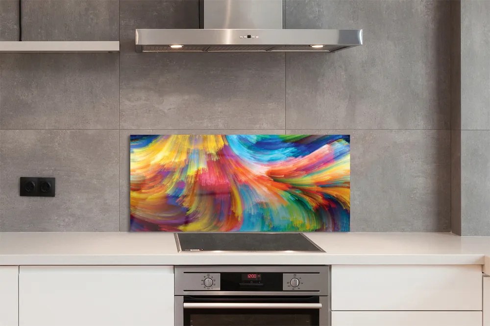 Panel Kuchenny Szklany Dynamiczny Rytm Barw