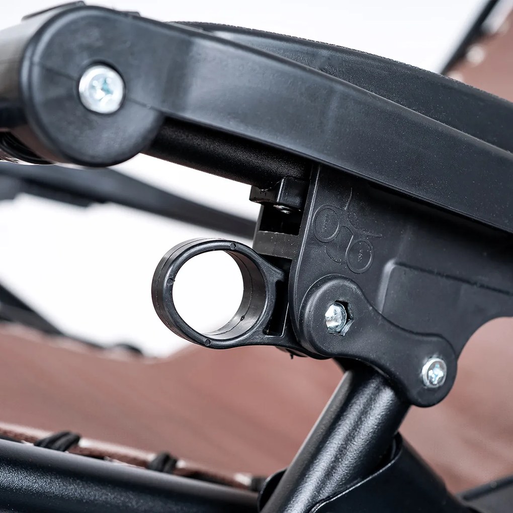 4Home Ogrodowe krzesło leżakowe Relax, brązowy