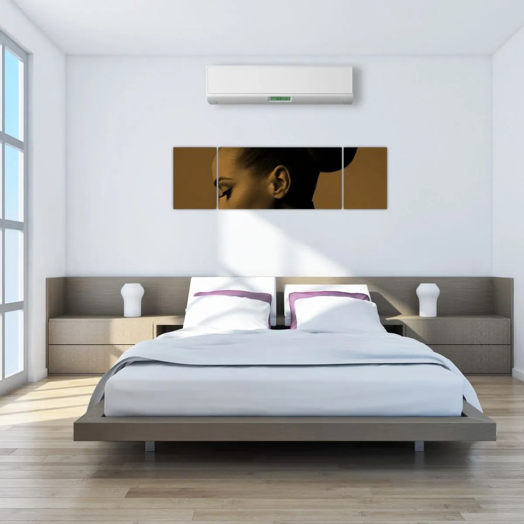Obraz - Kobieta z profilu (170x50 cm)
