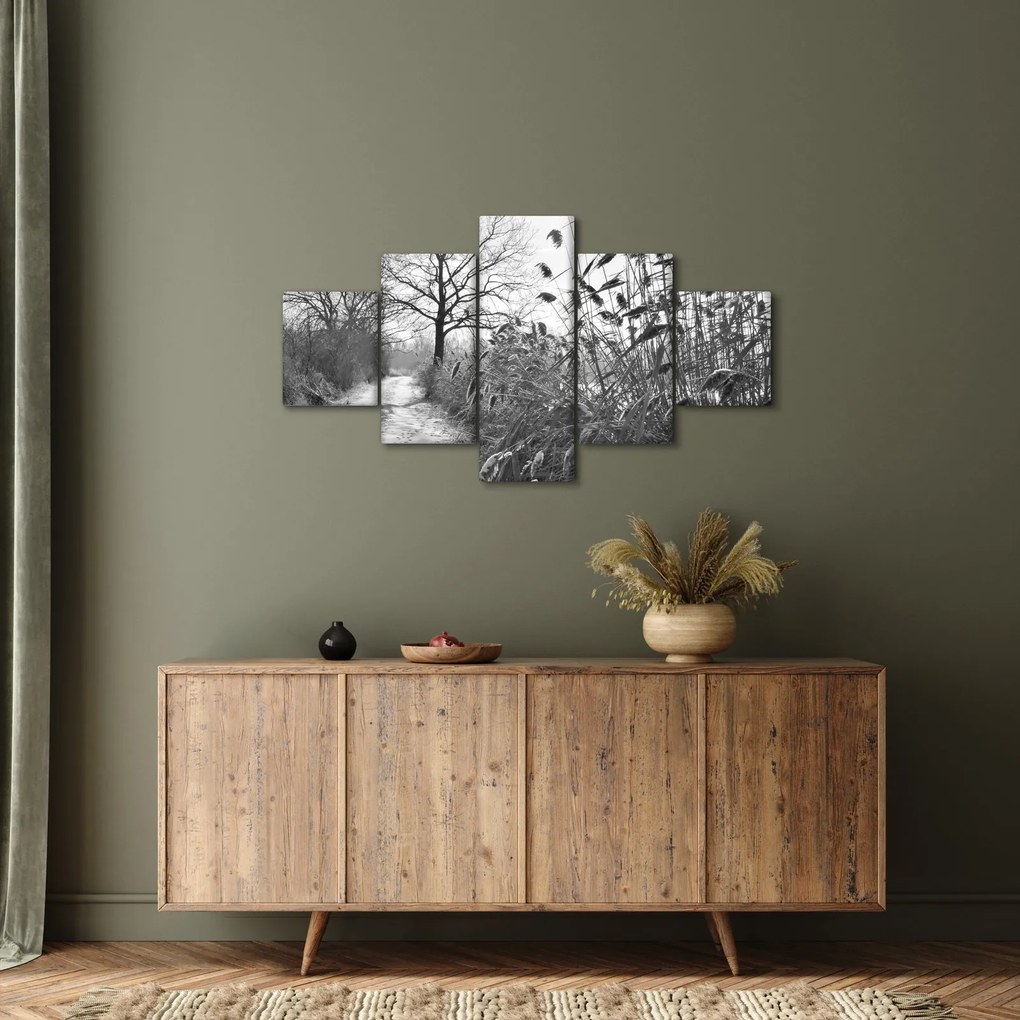 Obraz - Pola w zimie (125x70 cm)