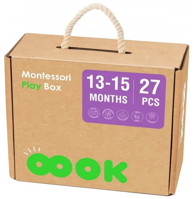 Tooky toy box pudełko xxl montessori edukacyjne 6w1 sensoryczne 13-15 mies