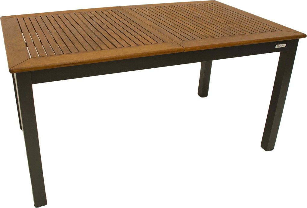 CONCEPT FSC® - stół rozkładany z blatem tekowym - Towar z drobną wadą (N592)