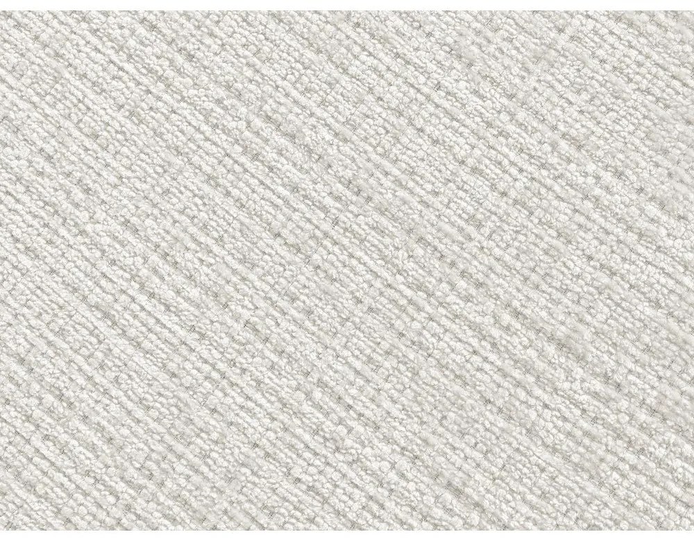 Biały podnóżek z tkaniny szenilowej Leonore – Bobochic Paris