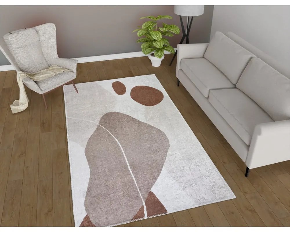 Kremowy chodnik odpowiedni do prania 80x200 cm Sandy Rocks – Vitaus