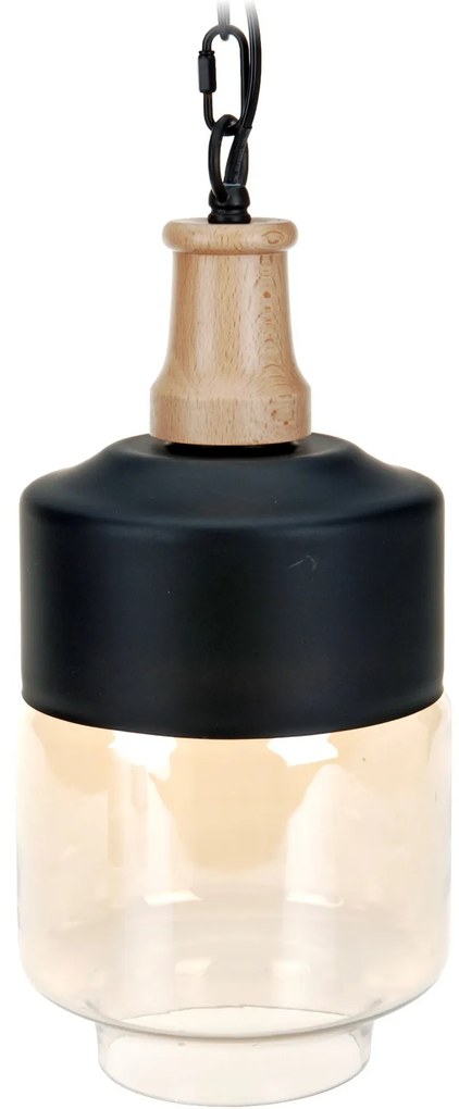 Nowoczesna lampa wisząca, 18 x 32 cm, szklana
