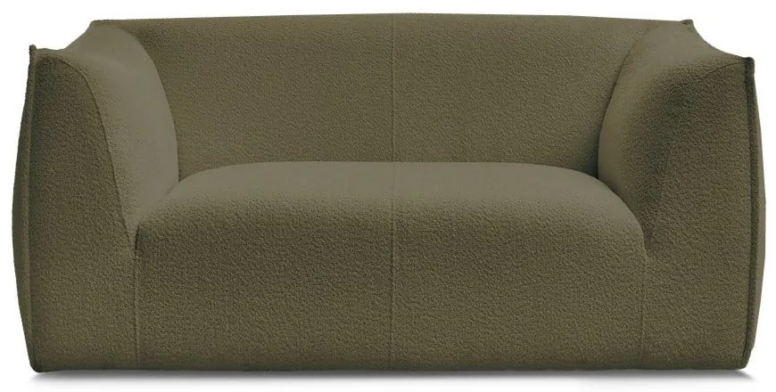 Zielona sofa z materiału bouclé 170 cm Giorgia – Bobochic Paris