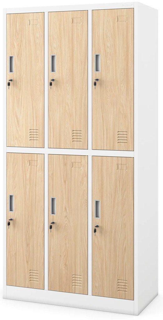 IGOR cabinet white RAL9003 golden oak H1850*W900*D450