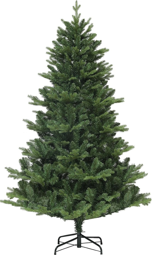 HOMCOM Sztuczna Choinka, Jodła, Realistyczna, Pełna i Buchata, 180 x Φ105 cm, Zielony | Aosom PL