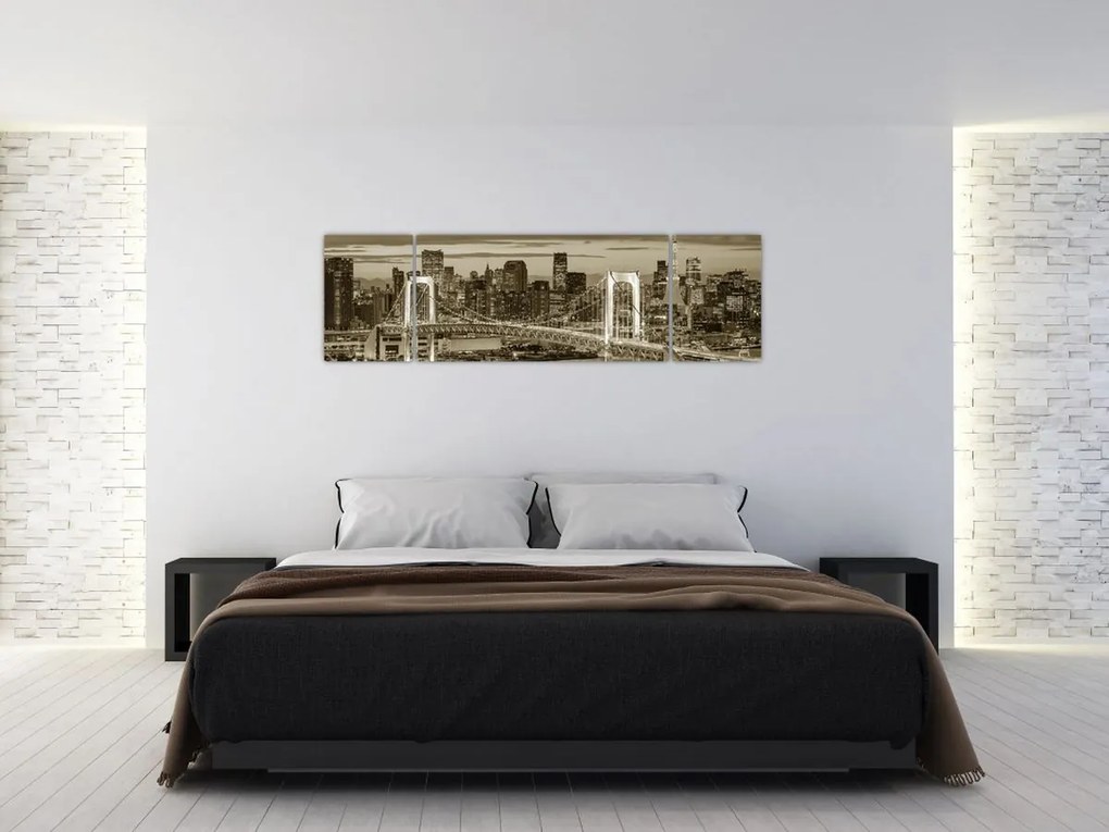 Obraz - Złote Miasto (170x50 cm)